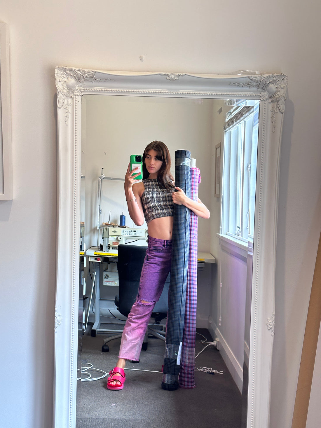 sewing new samples