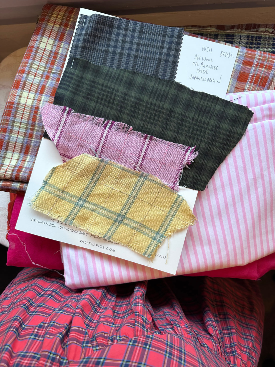 fabric swatches