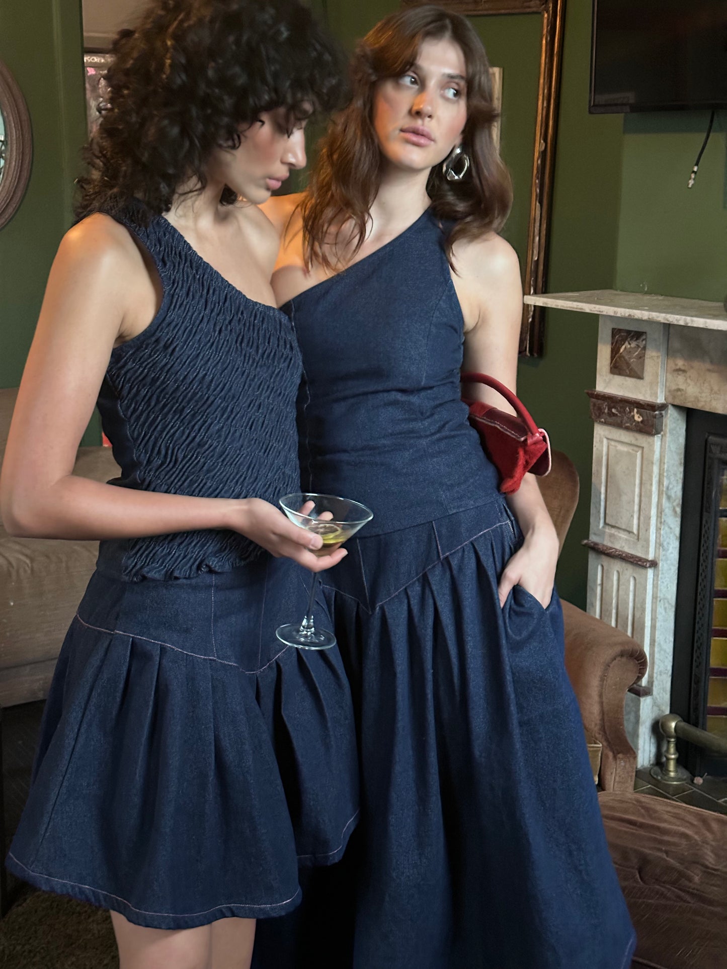 Denim Maxi Skirt