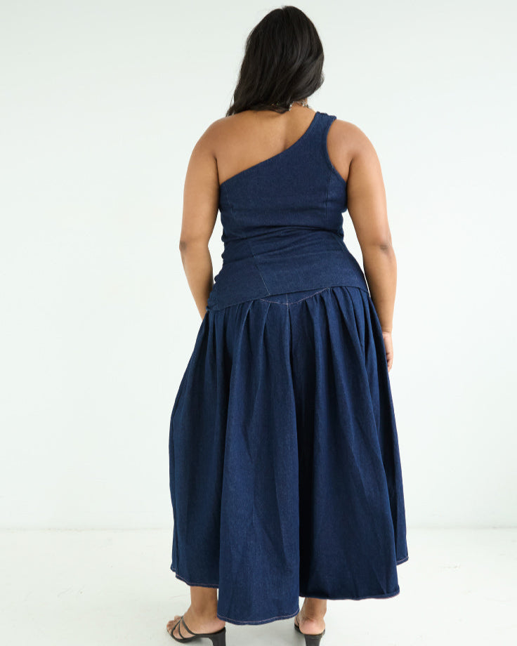 Denim Maxi Skirt