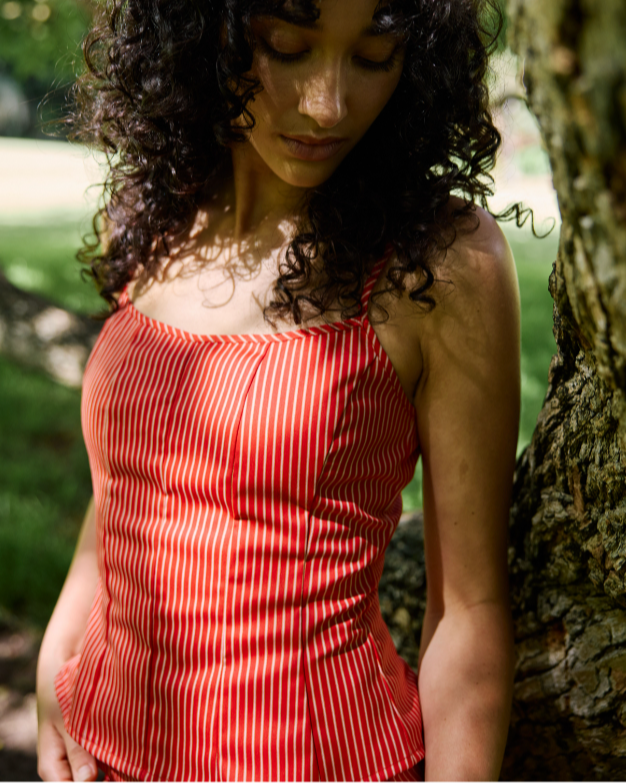 Chilli Stripe Top