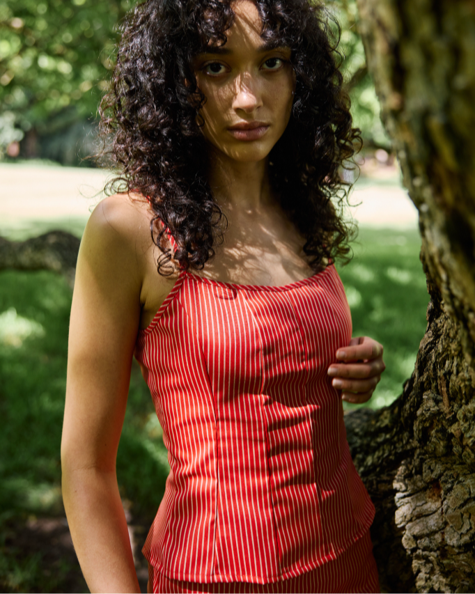 Chilli Stripe Top