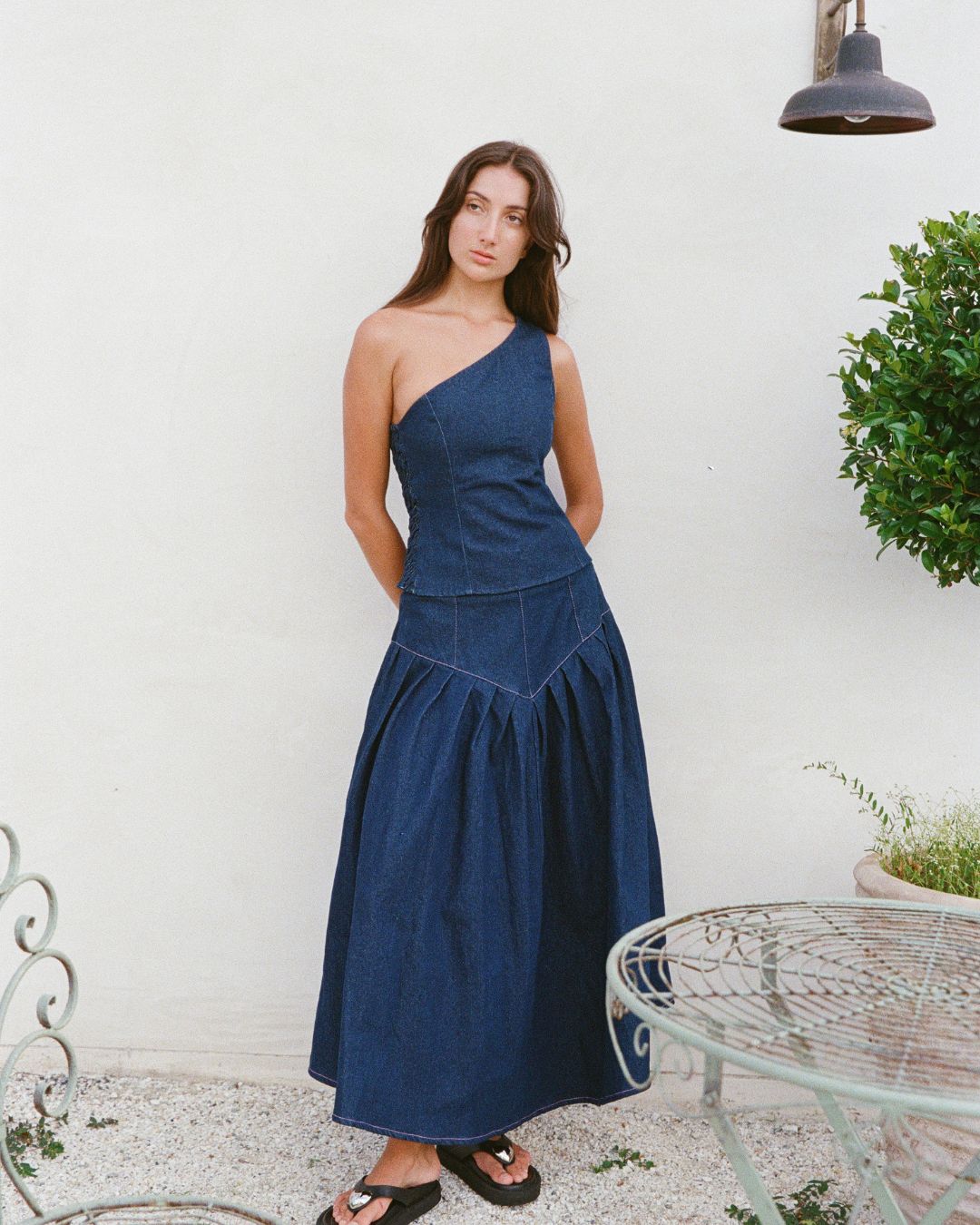 Denim Maxi Skirt