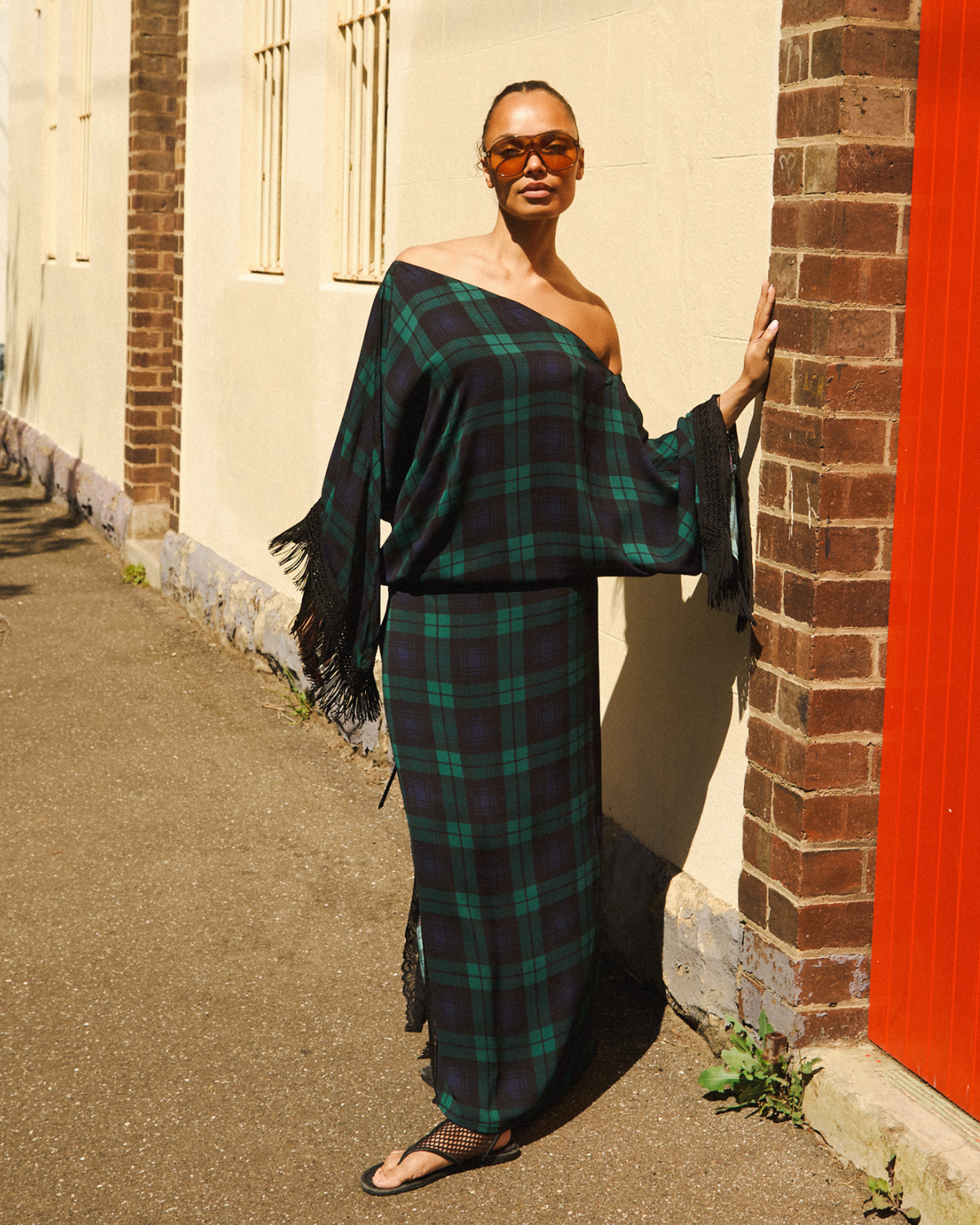 Vintage Fringe Gown