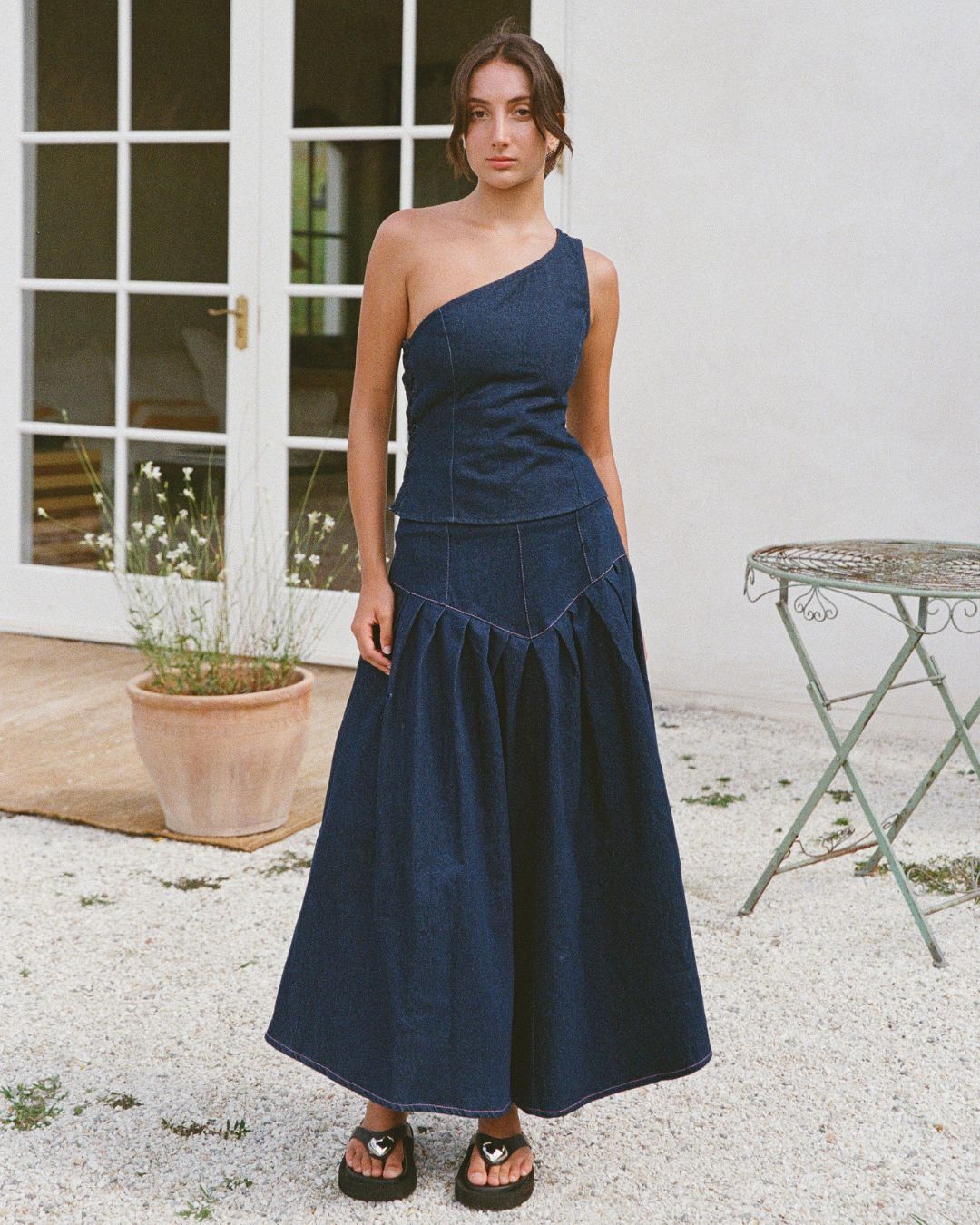 Denim Maxi Skirt