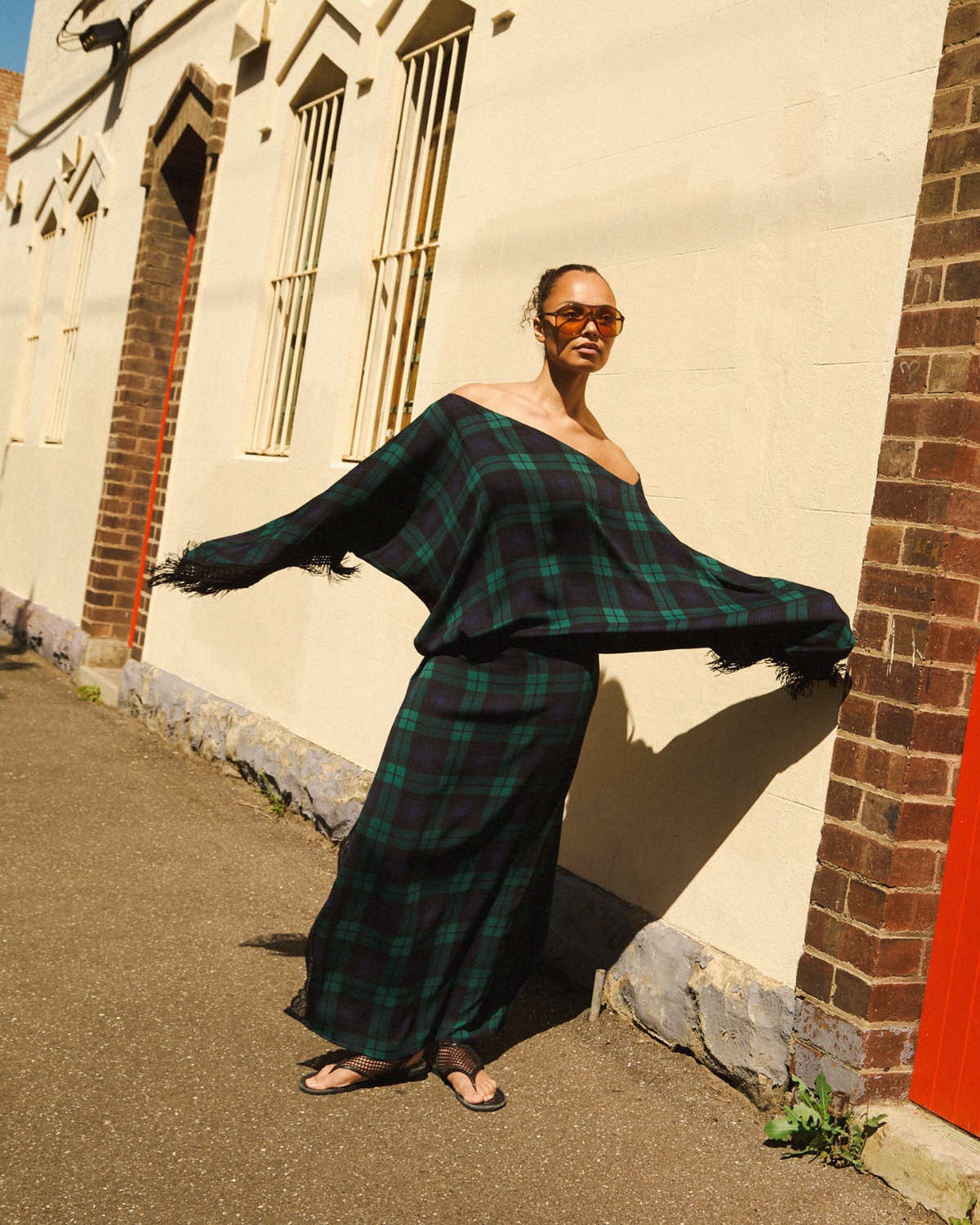 Vintage Fringe Gown