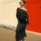 Vintage Fringe Gown