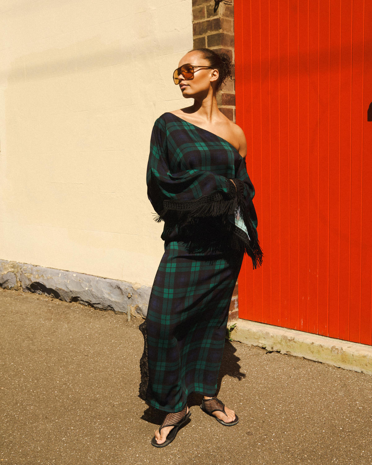 Vintage Fringe Gown