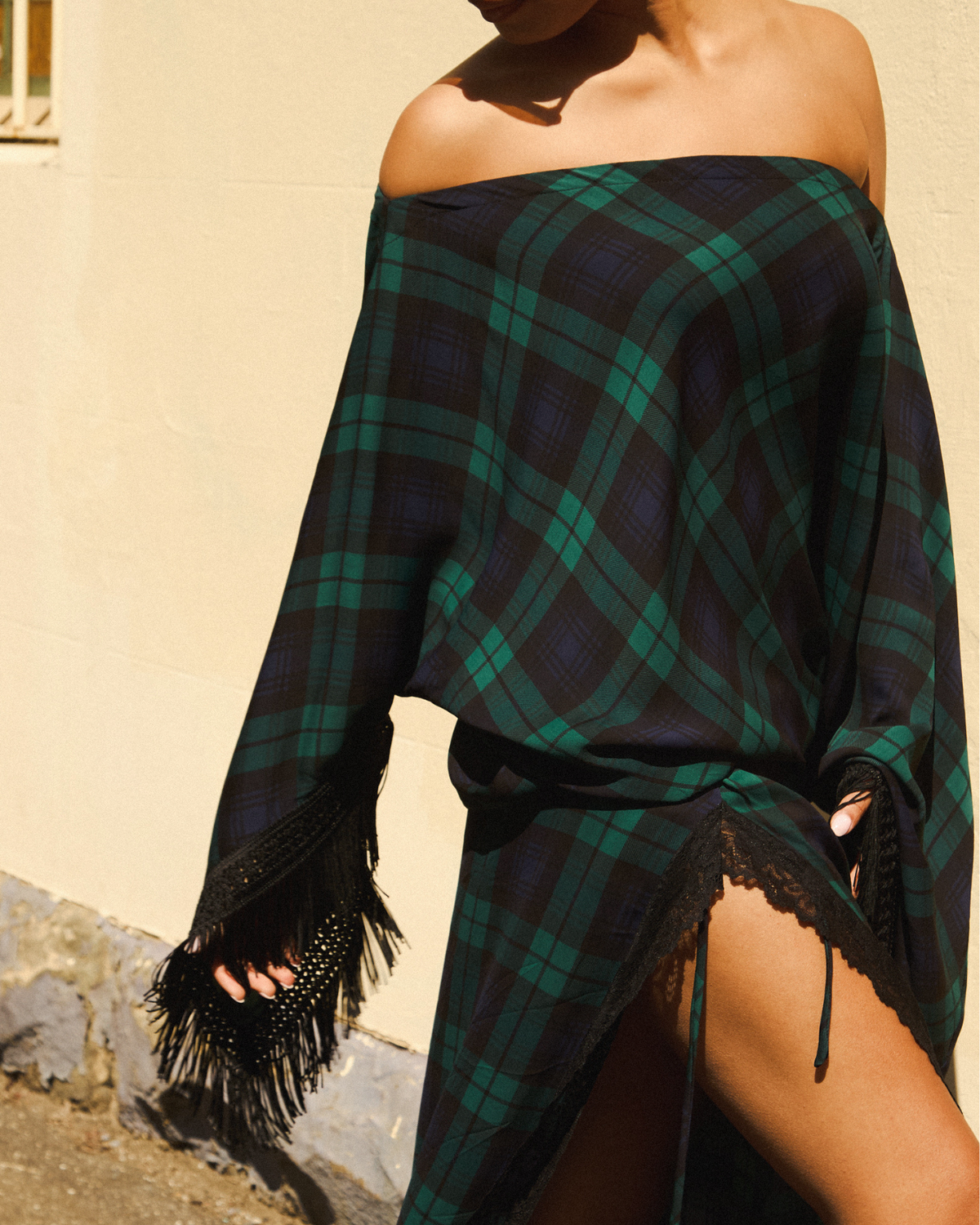 Vintage Fringe Gown