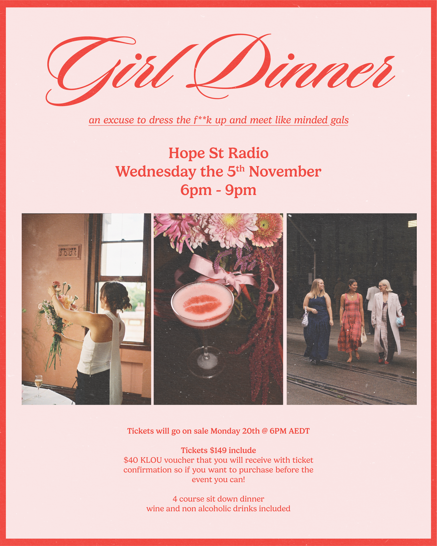 Melbourne Girl Dinner