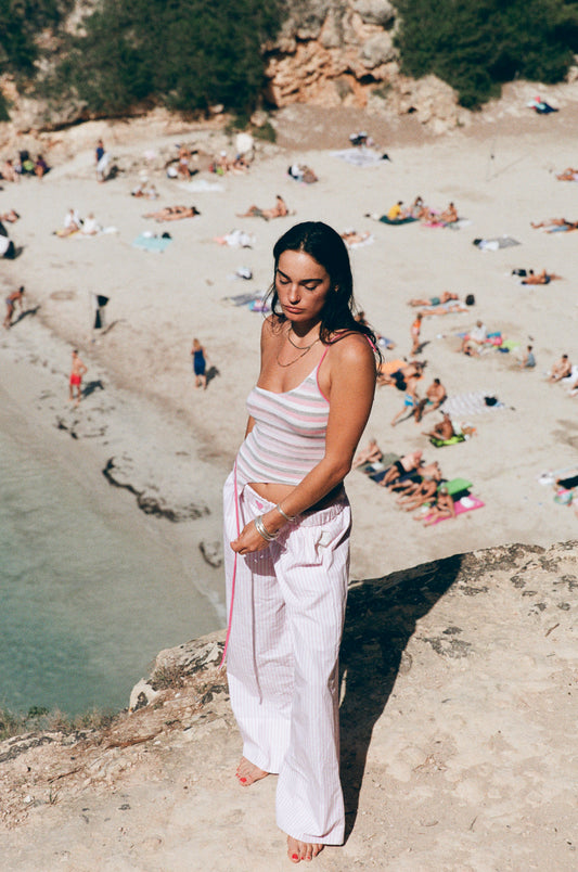 The Pink Stripe Tankini