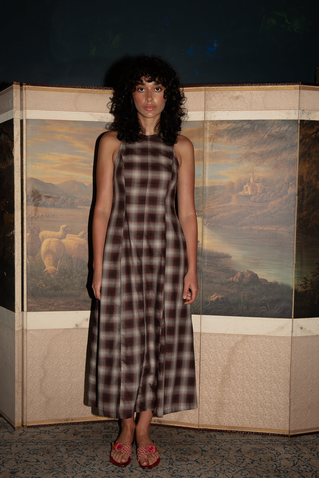 The Ollyrose Dress // Brown Plaid