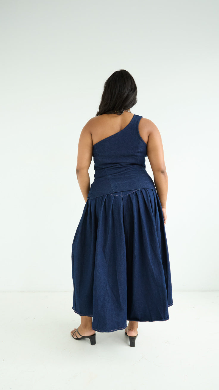 Denim Maxi Skirt